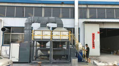 電子廠催化燃燒安裝現場 電子廠催化燃燒安裝現場